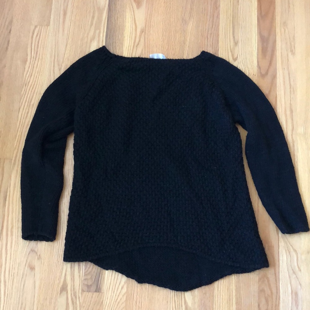 Knit black sweater
